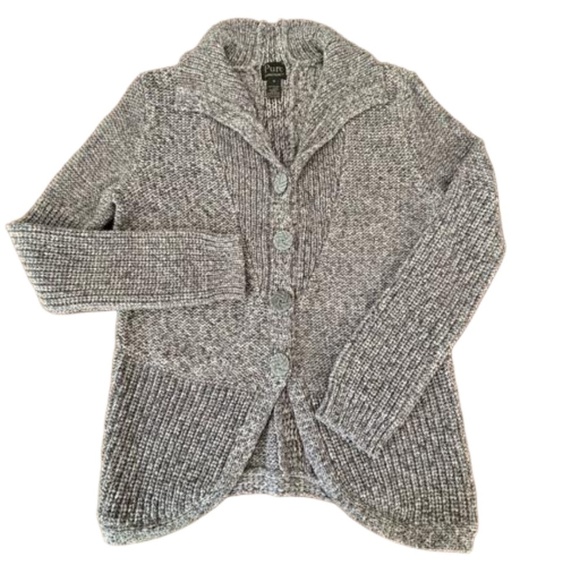 Pure Handknit 100% Cotton button up knit cardigan size M - Picture 2 of 13